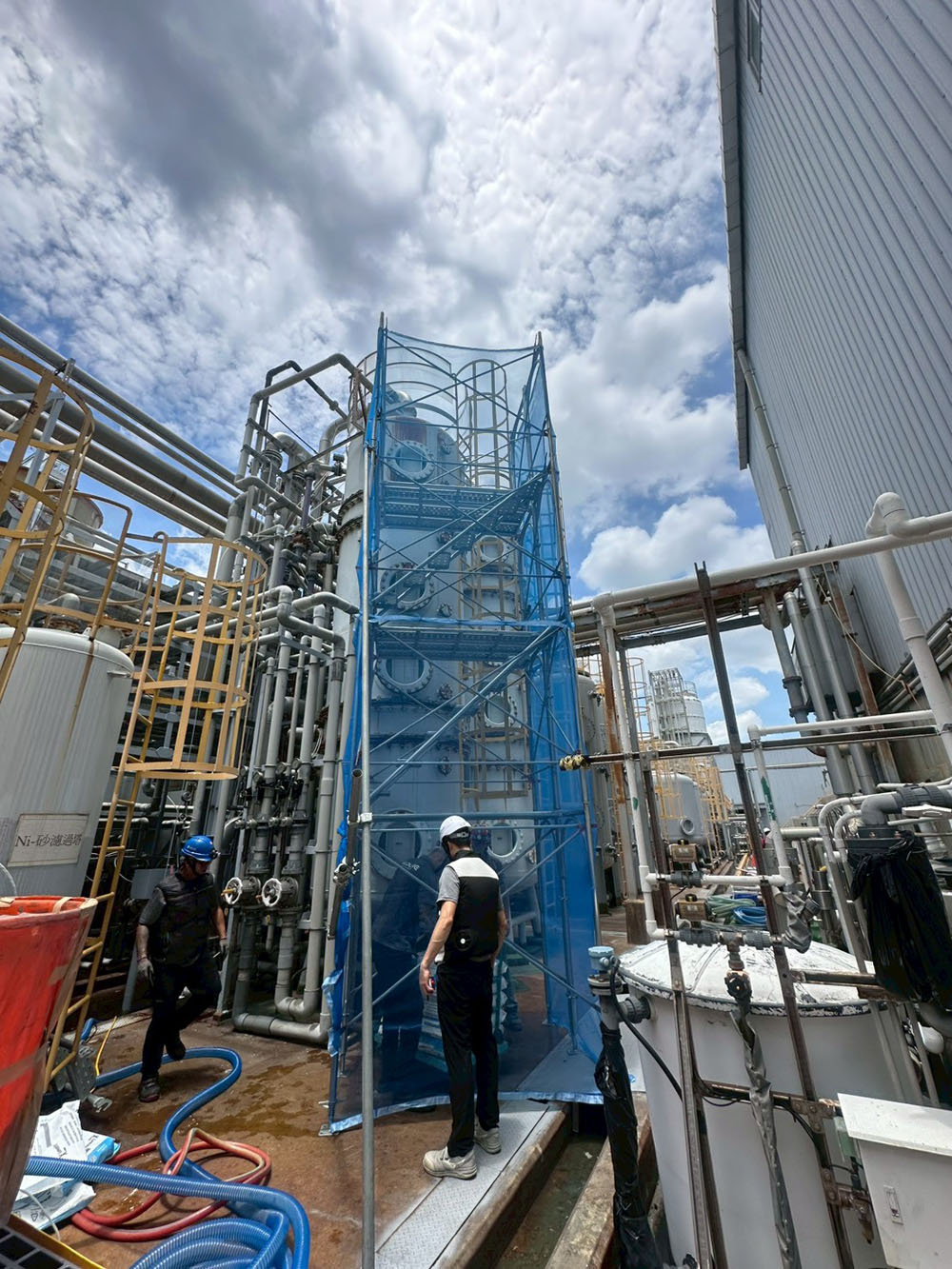 高雄工廠設備維修鷹架搭設